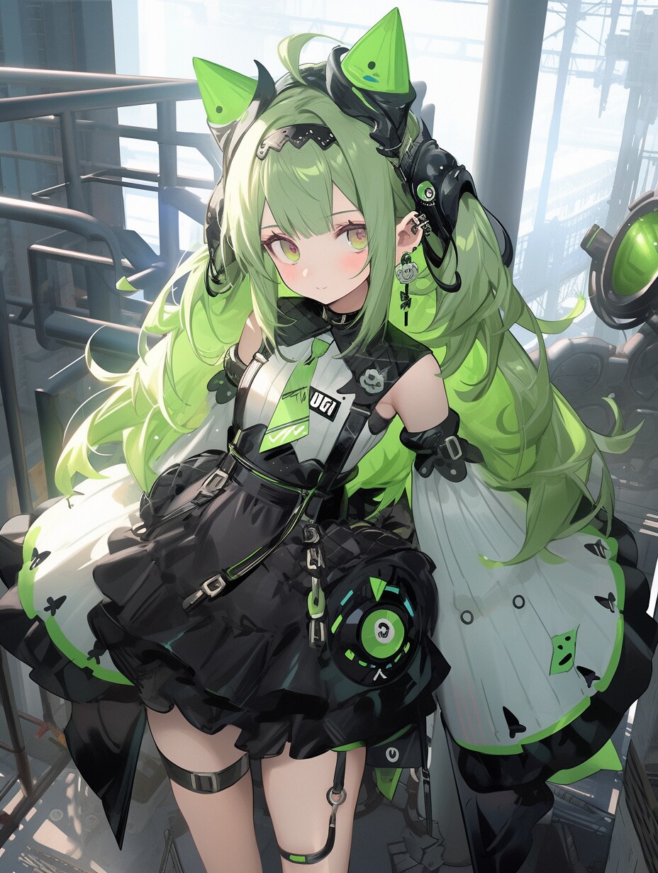 ライトグリーンなサイバーパンク魔法少女