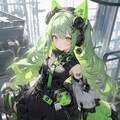 ライトグリーンなサイバーパンク魔法少女 7枚目