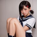 白と紺のコントラスト❤️【拡大推奨】 8枚目