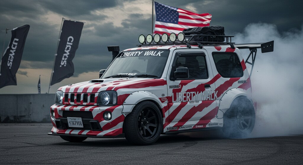 リバティーウォークジムニーのドリ車