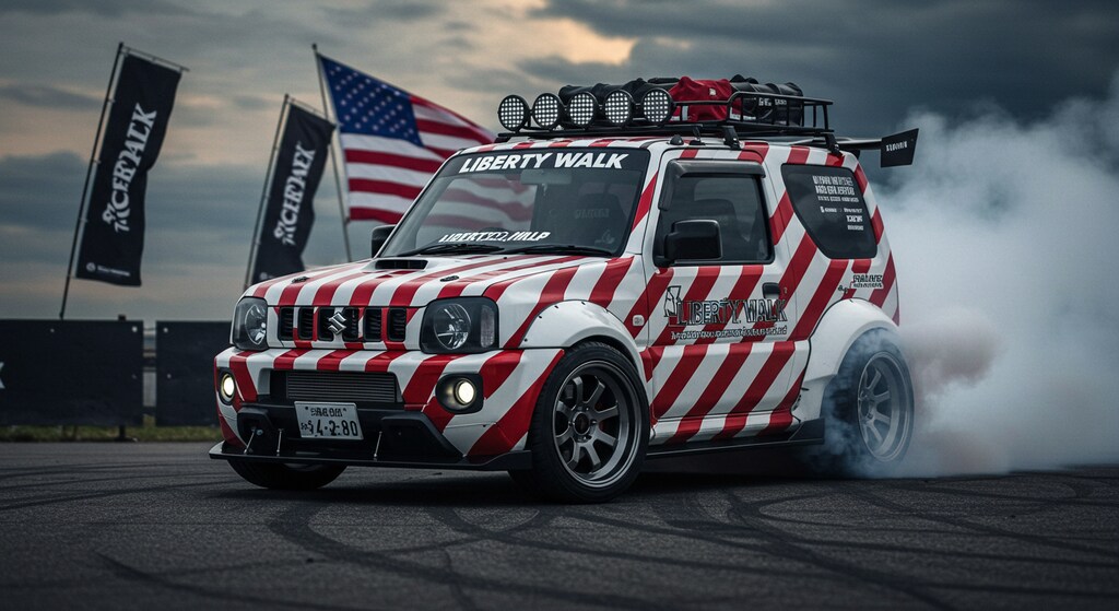 リバティーウォークジムニーのドリ車