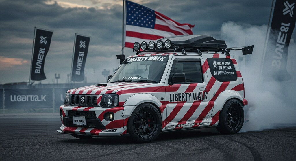 リバティーウォークジムニーのドリ車