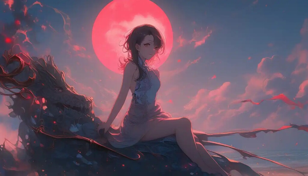妖怪と砂浜
