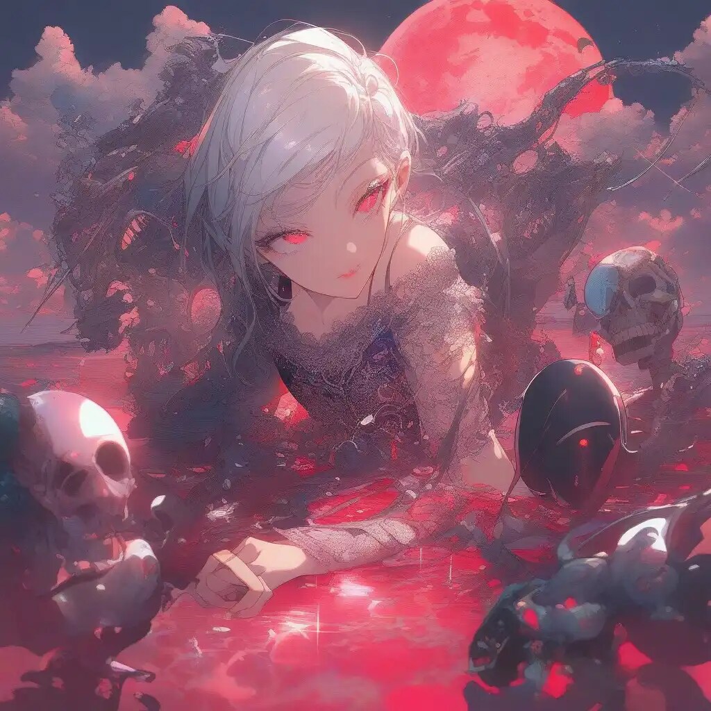 妖怪と砂浜