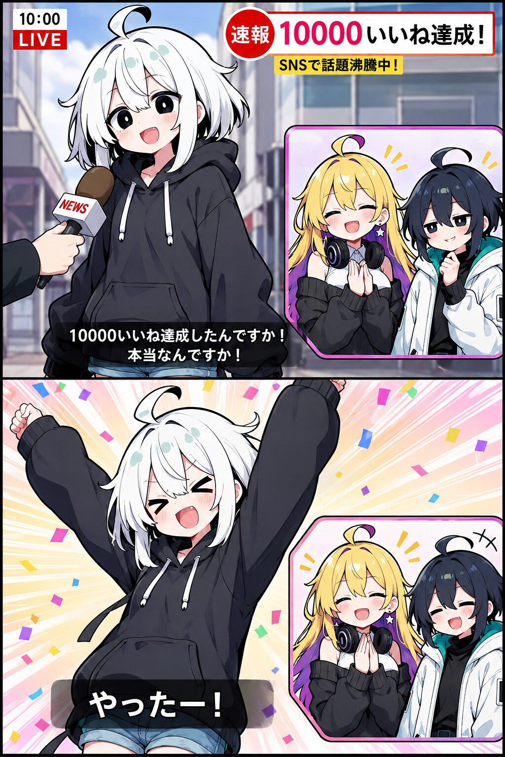10000いいねありがとう | の人気AIイラスト・グラビア