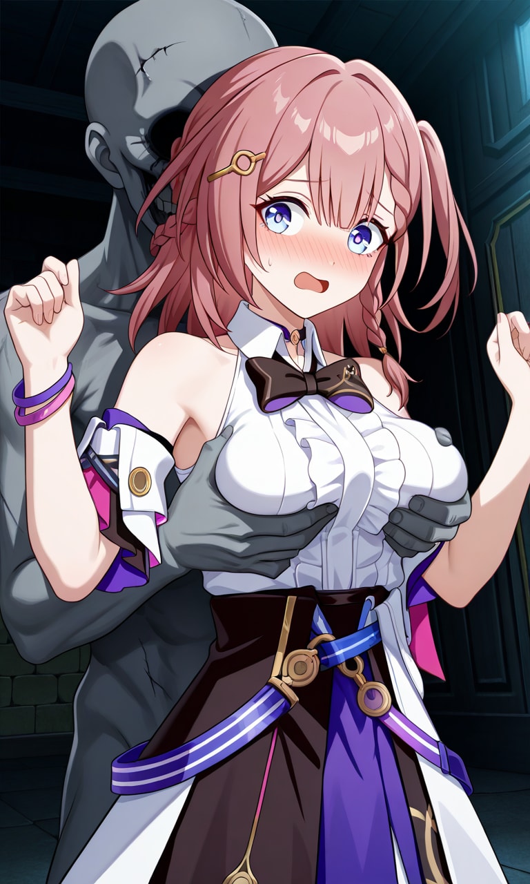 揉まれるアスター