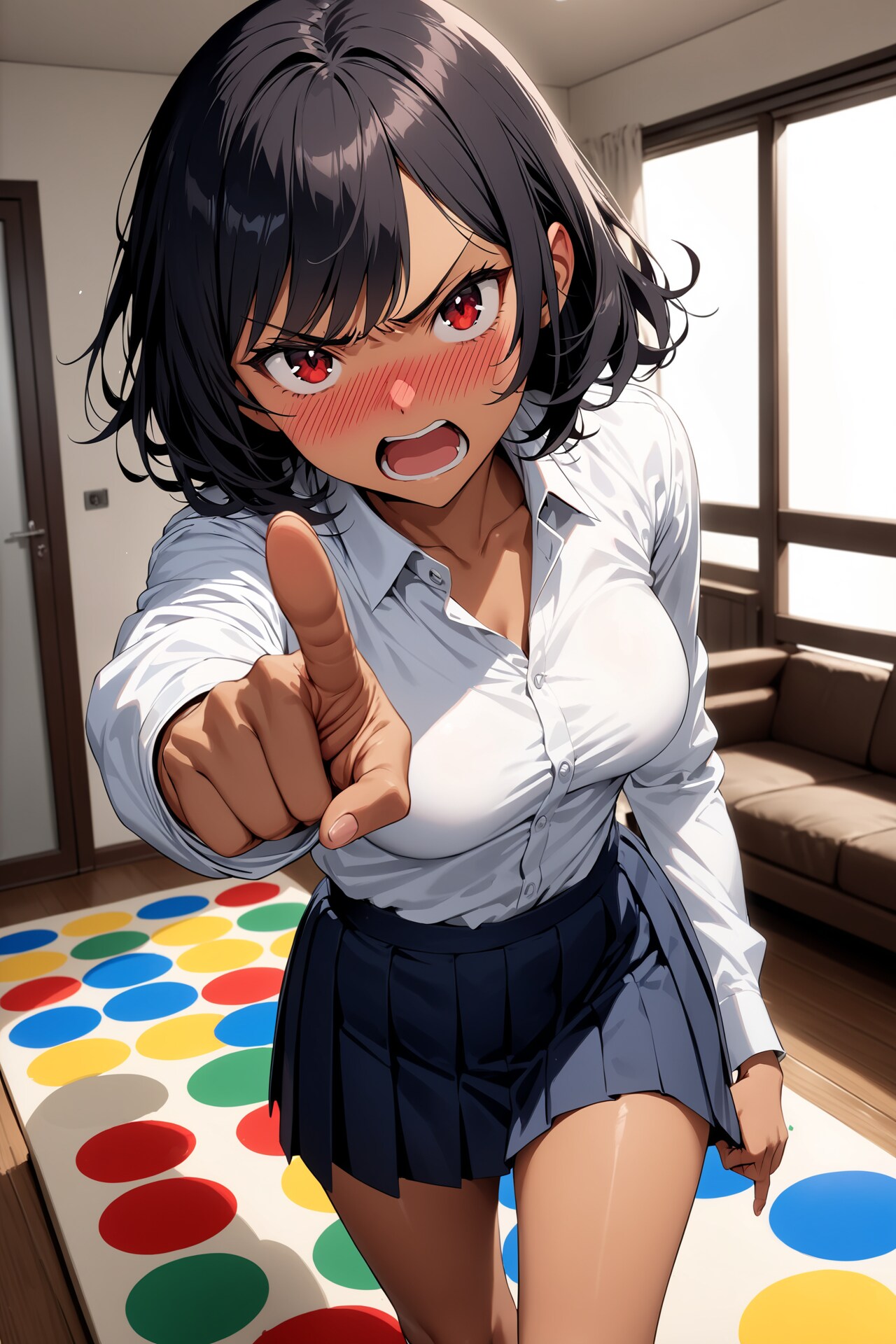 ミニスカで誘うなんて、ぱんつ見たいだけでしょ！