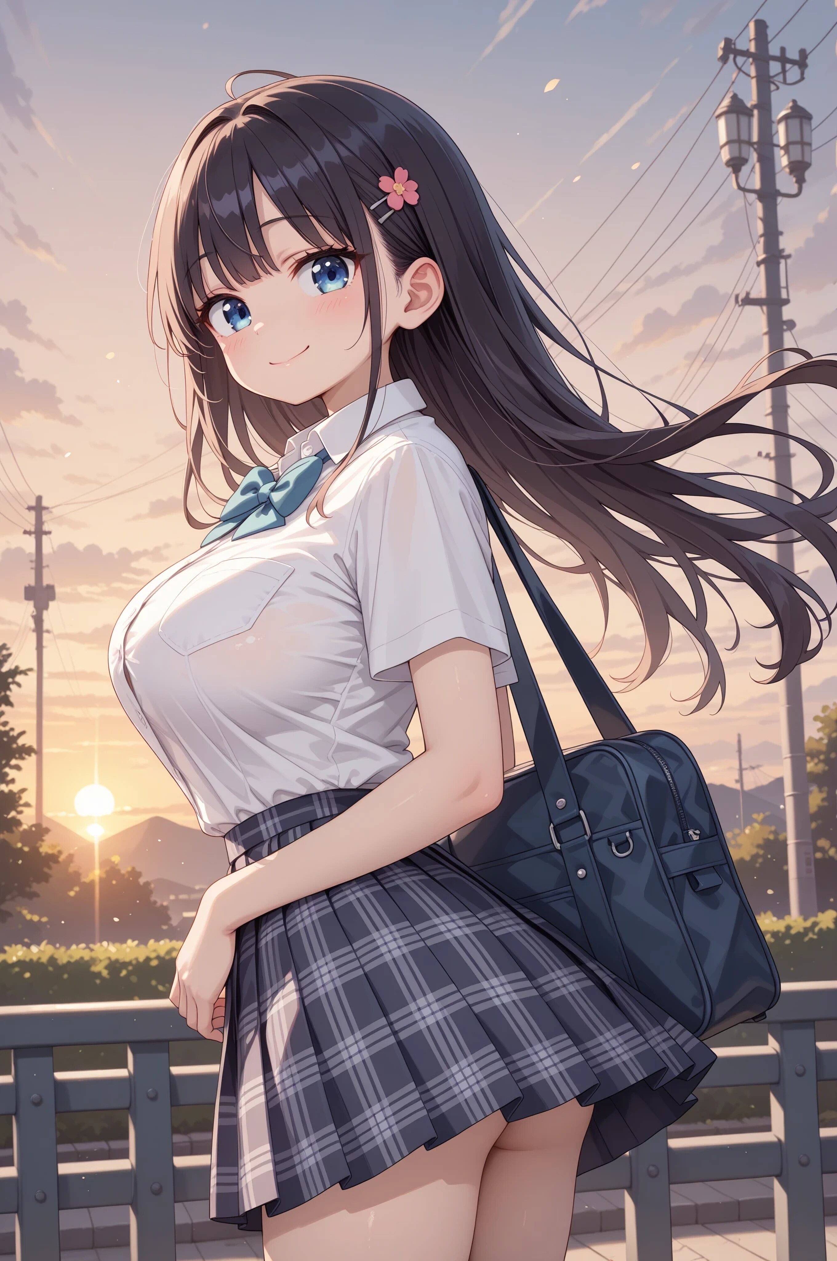 下校中