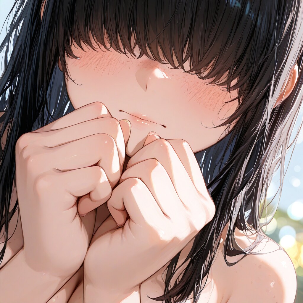 どアップ陰キャちゃん