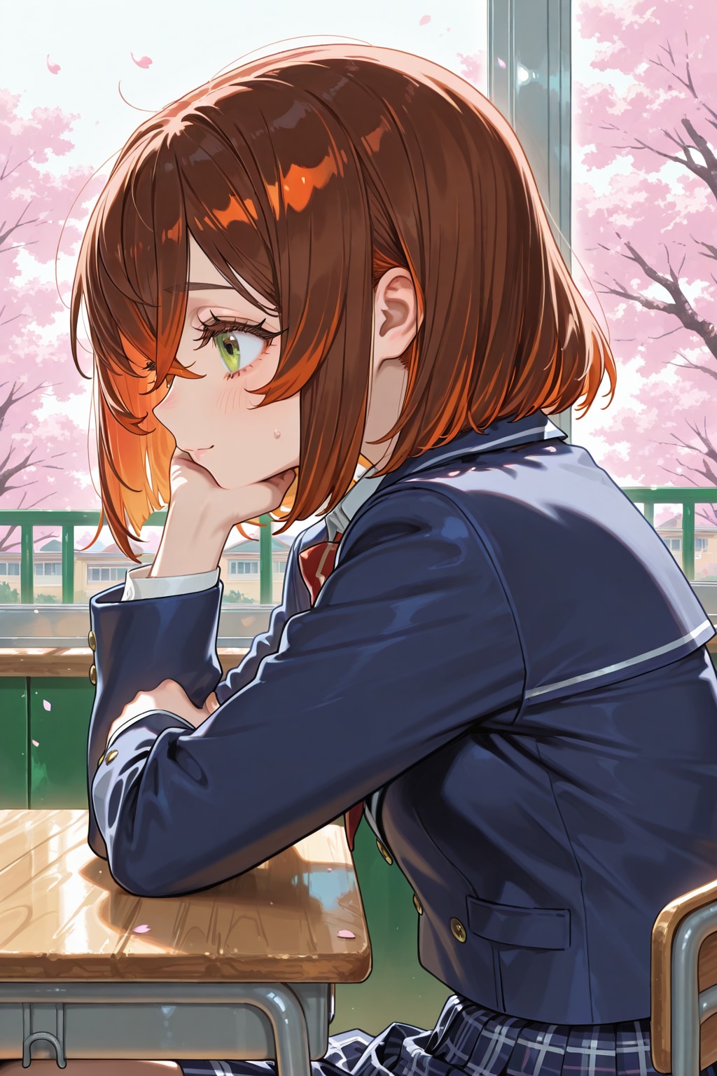 入学式、クラスメイトとクラス担任との初顔合わせに緊張する女の子💦