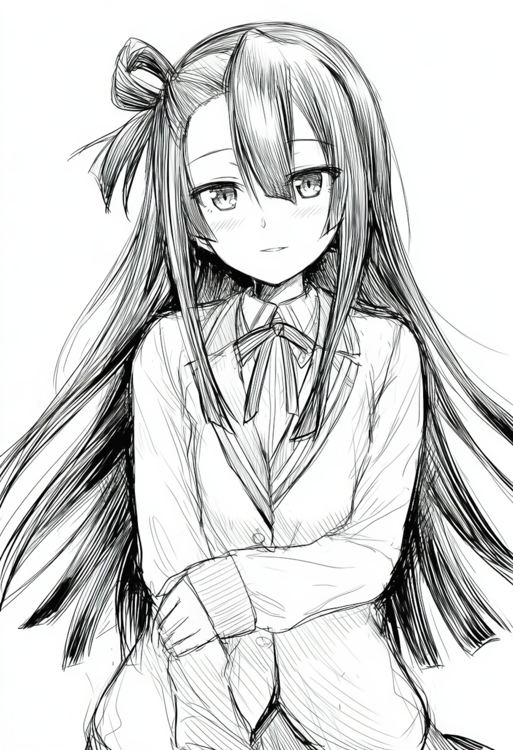 手描き風郡千景ちゃん