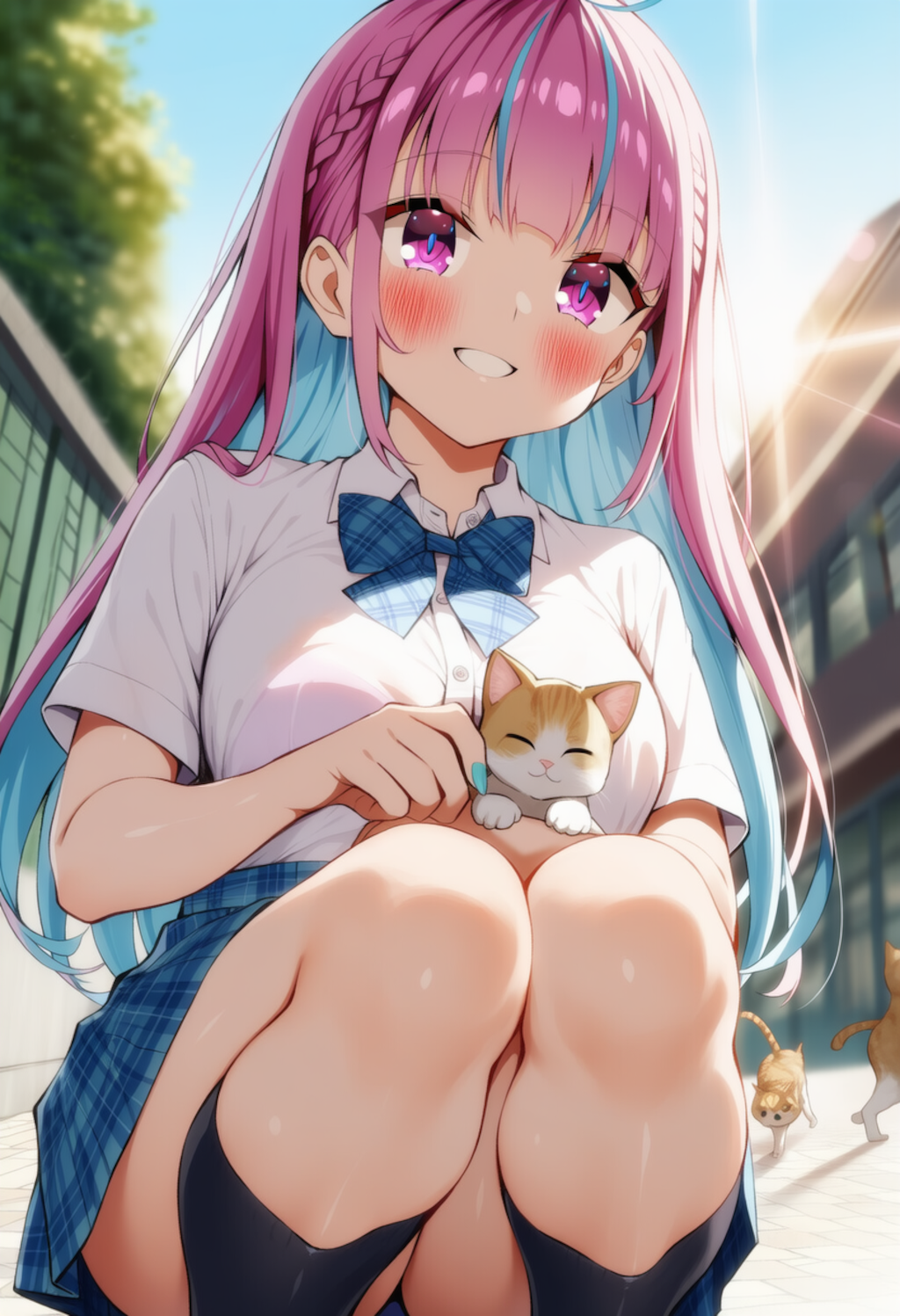 猫ちゃんかわいい♡（湊あくあ）