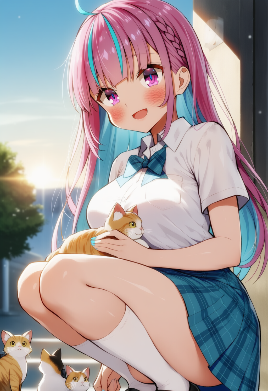 猫ちゃんかわいい♡（湊あくあ）