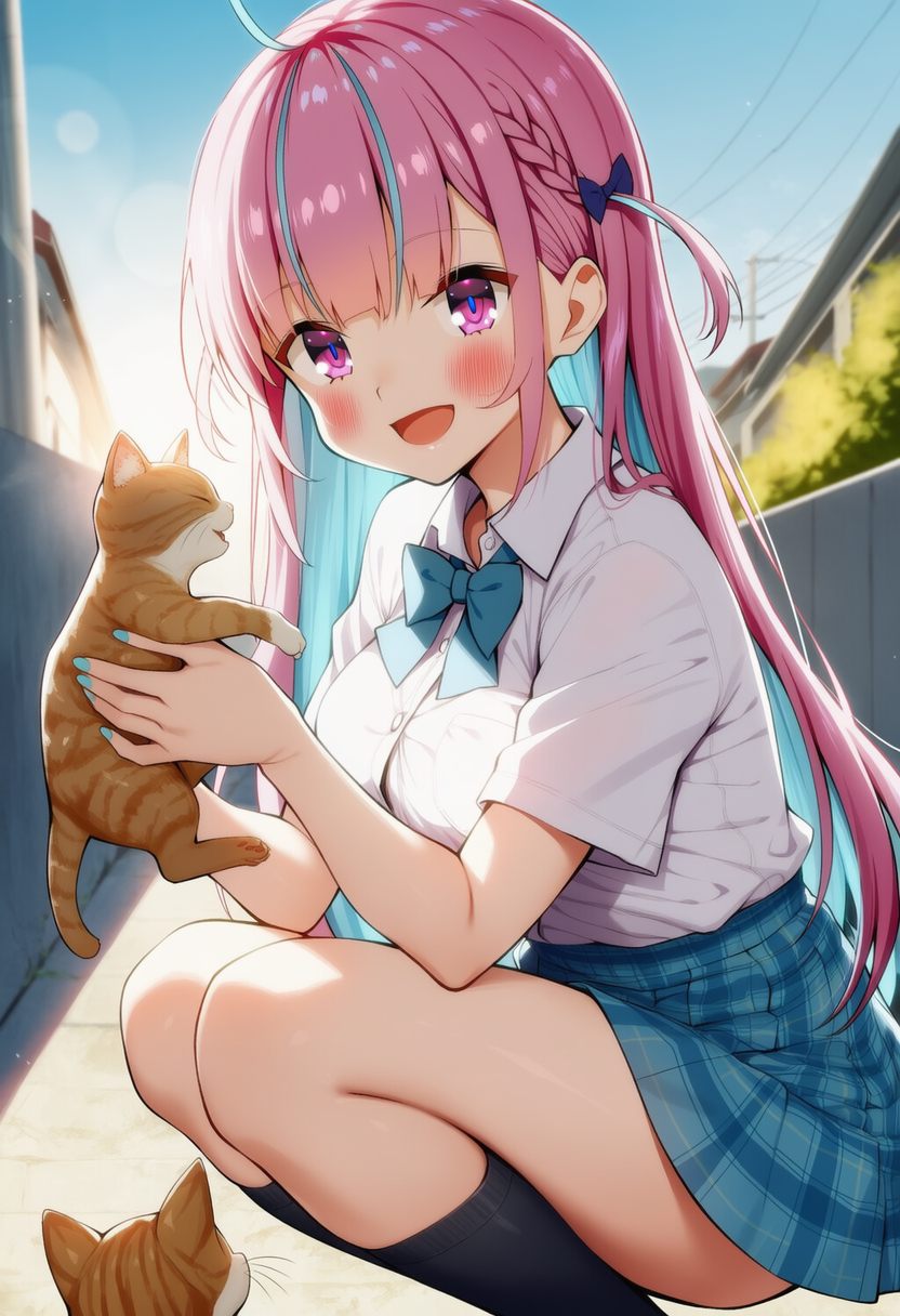 猫ちゃんかわいい♡（湊あくあ）