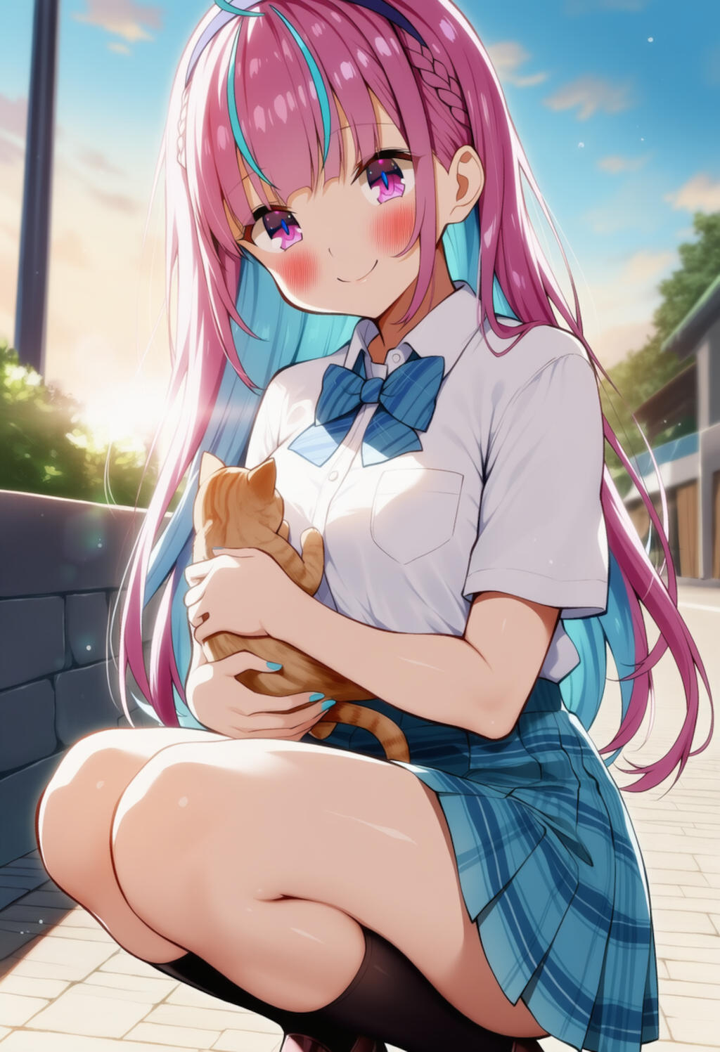 猫ちゃんかわいい♡（湊あくあ）