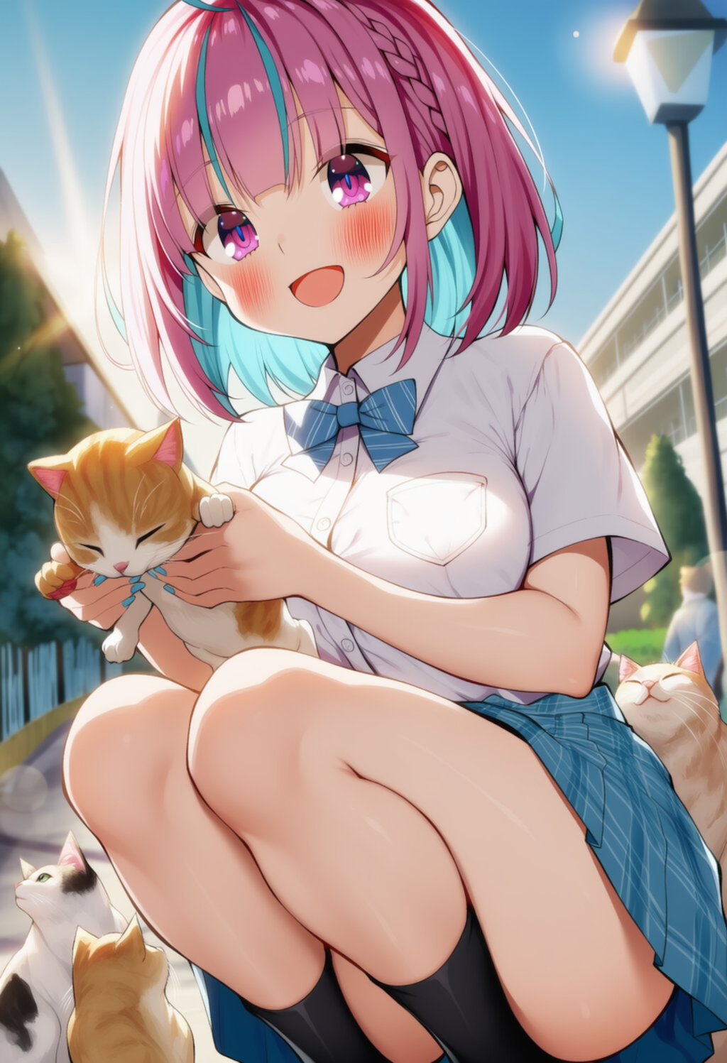 猫ちゃんかわいい♡（湊あくあ）