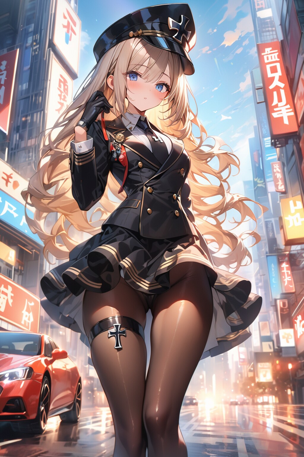 金髪軍服 | の人気AIイラスト・グラビア