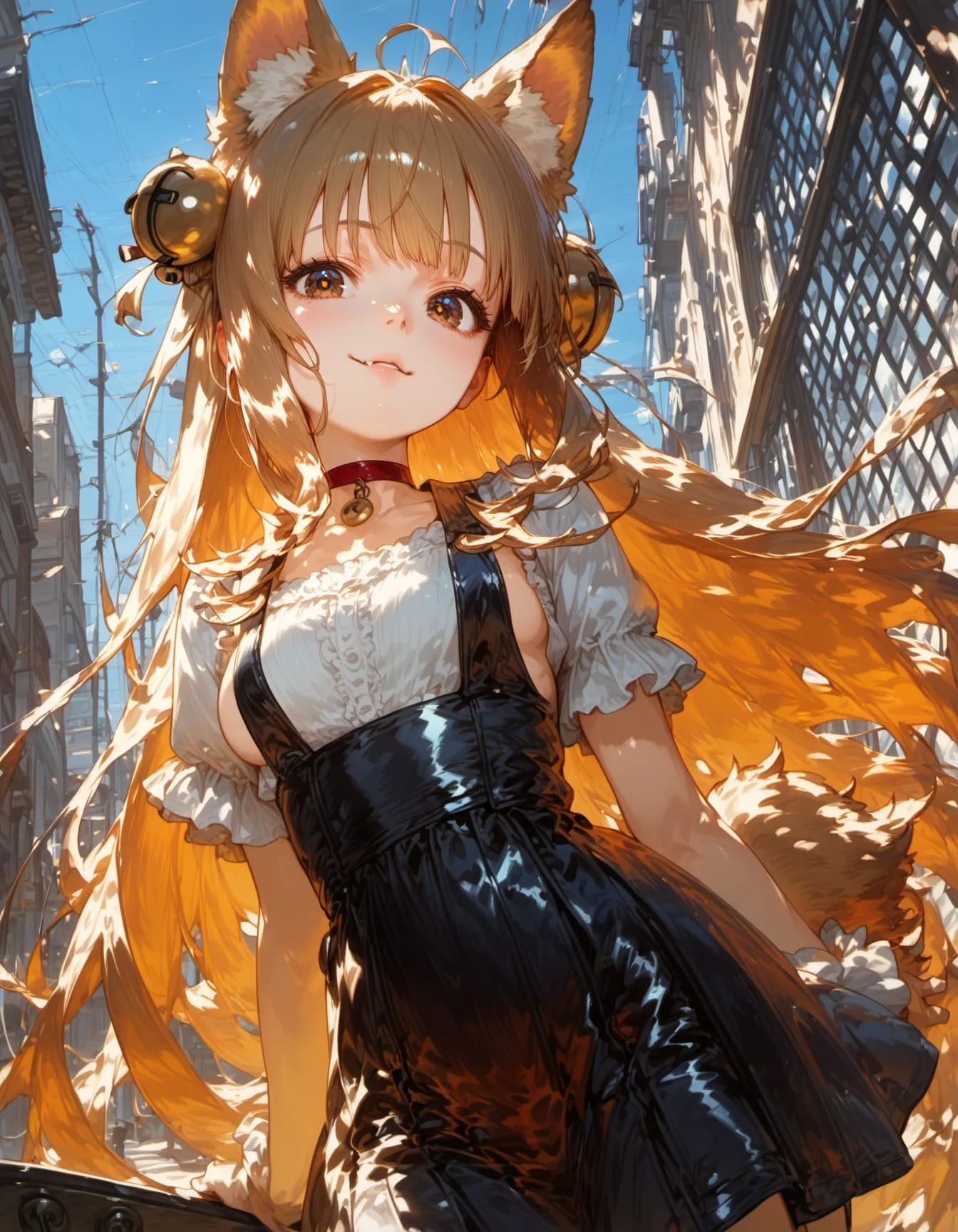 Sunlit Kitsune Street
