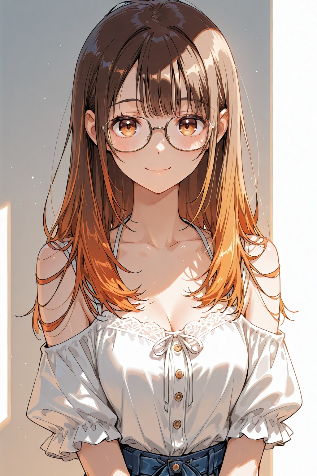 メガネ美少女