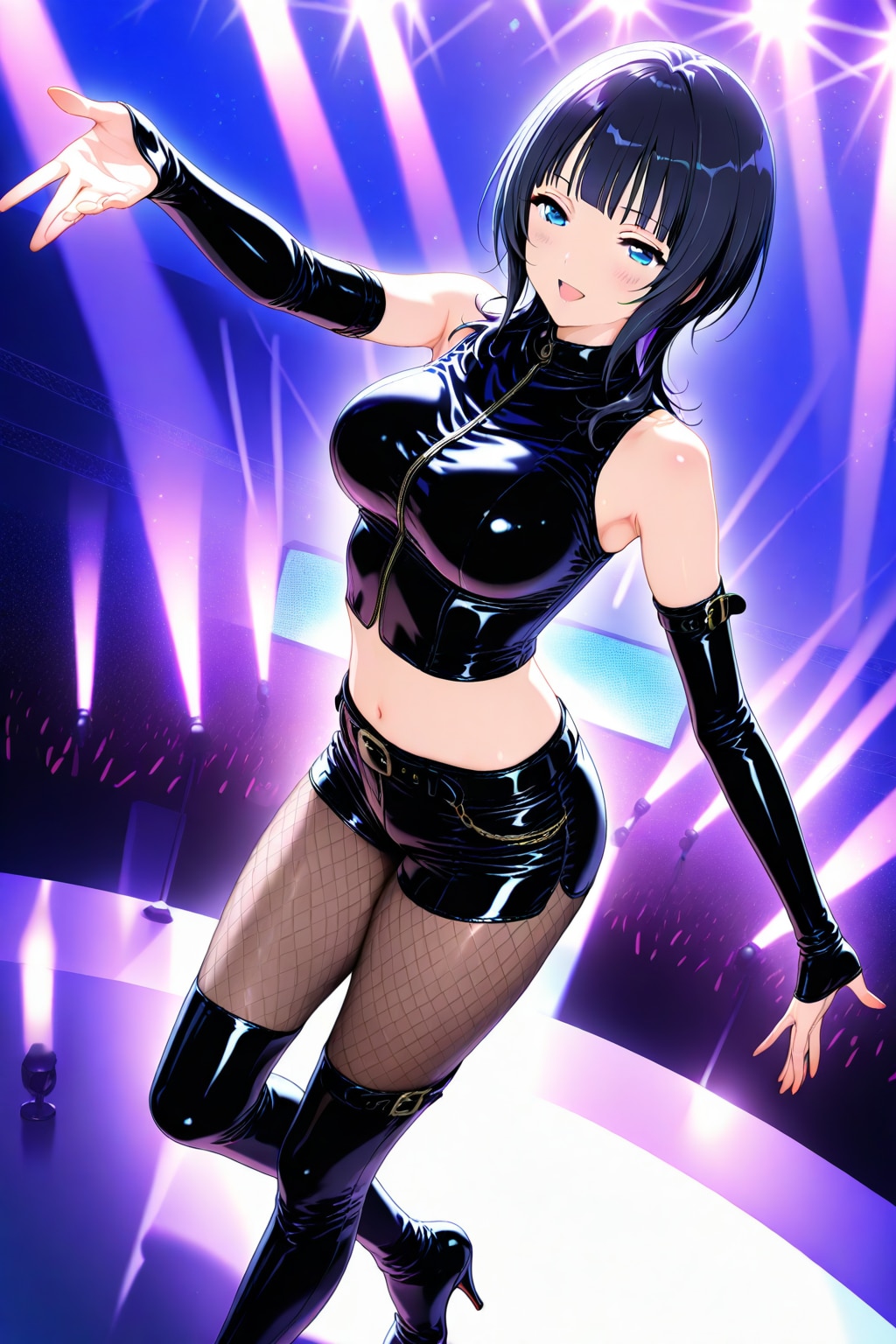ステージで踊る果林さん