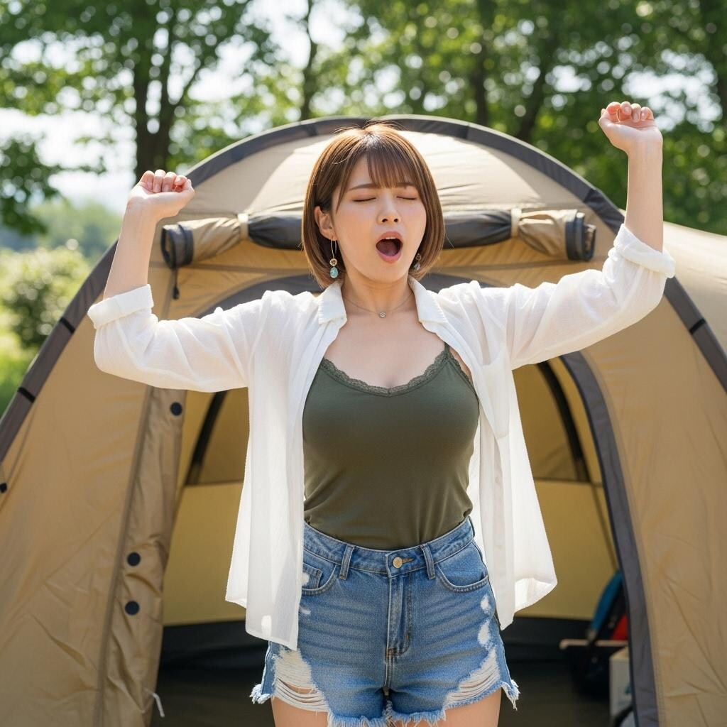 ソロキャンプ　無事でよかったね