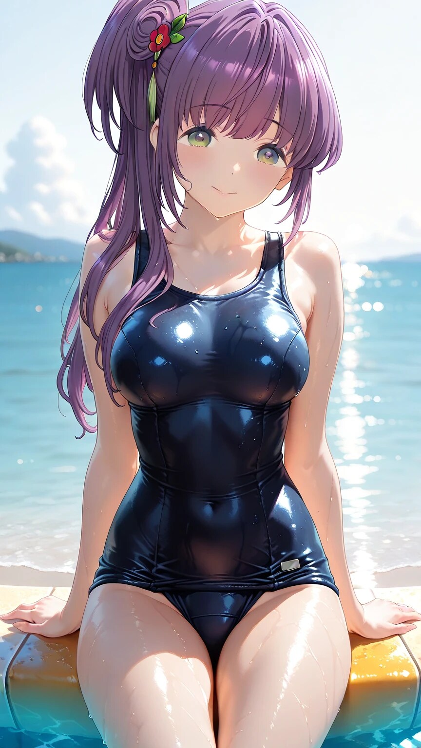 砂浜で