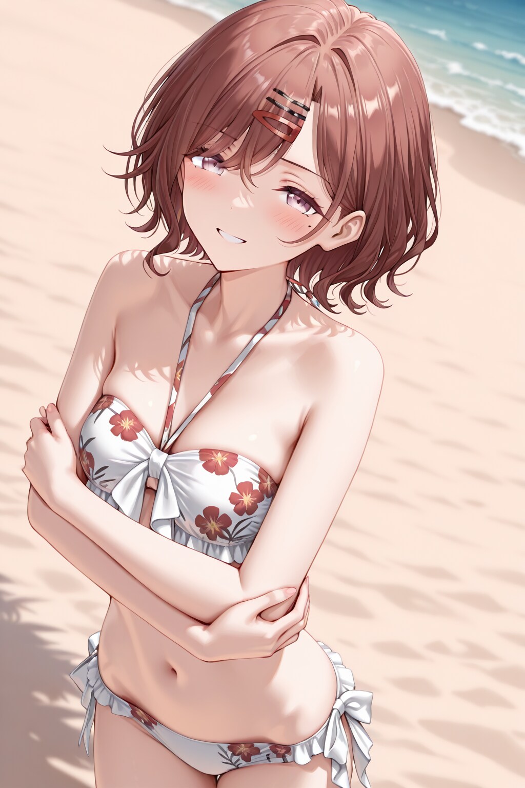 【水着】バンドゥビキニを着た樋口円香