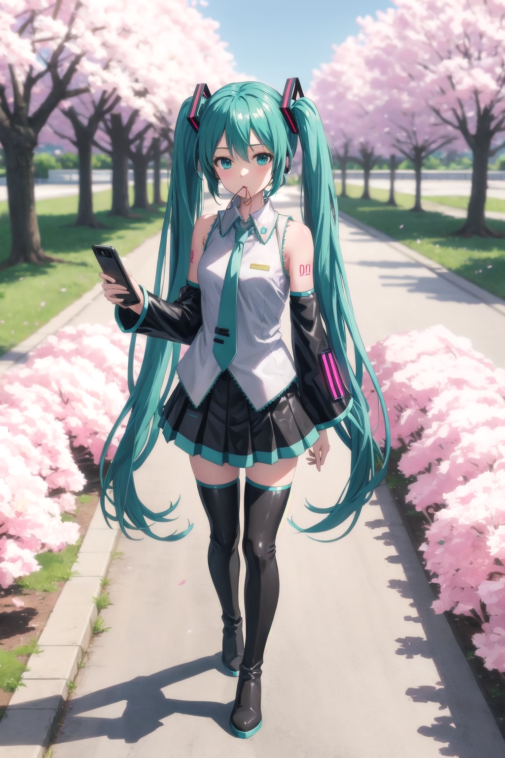 何か言いたそうなミク