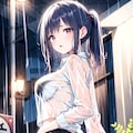 ずぶ濡れ透け 2枚目