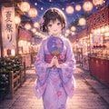 浴衣の彼女 3枚目