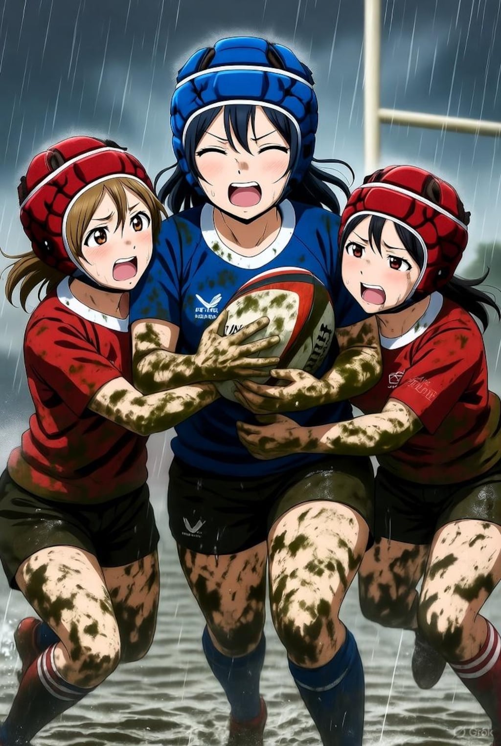 🏉泥まみれの女子ラグビー 156