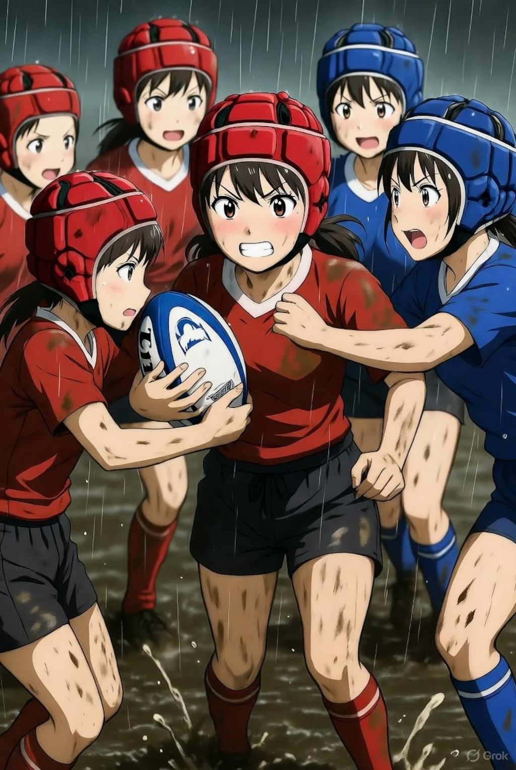 🏉泥まみれの女子ラグビー 156