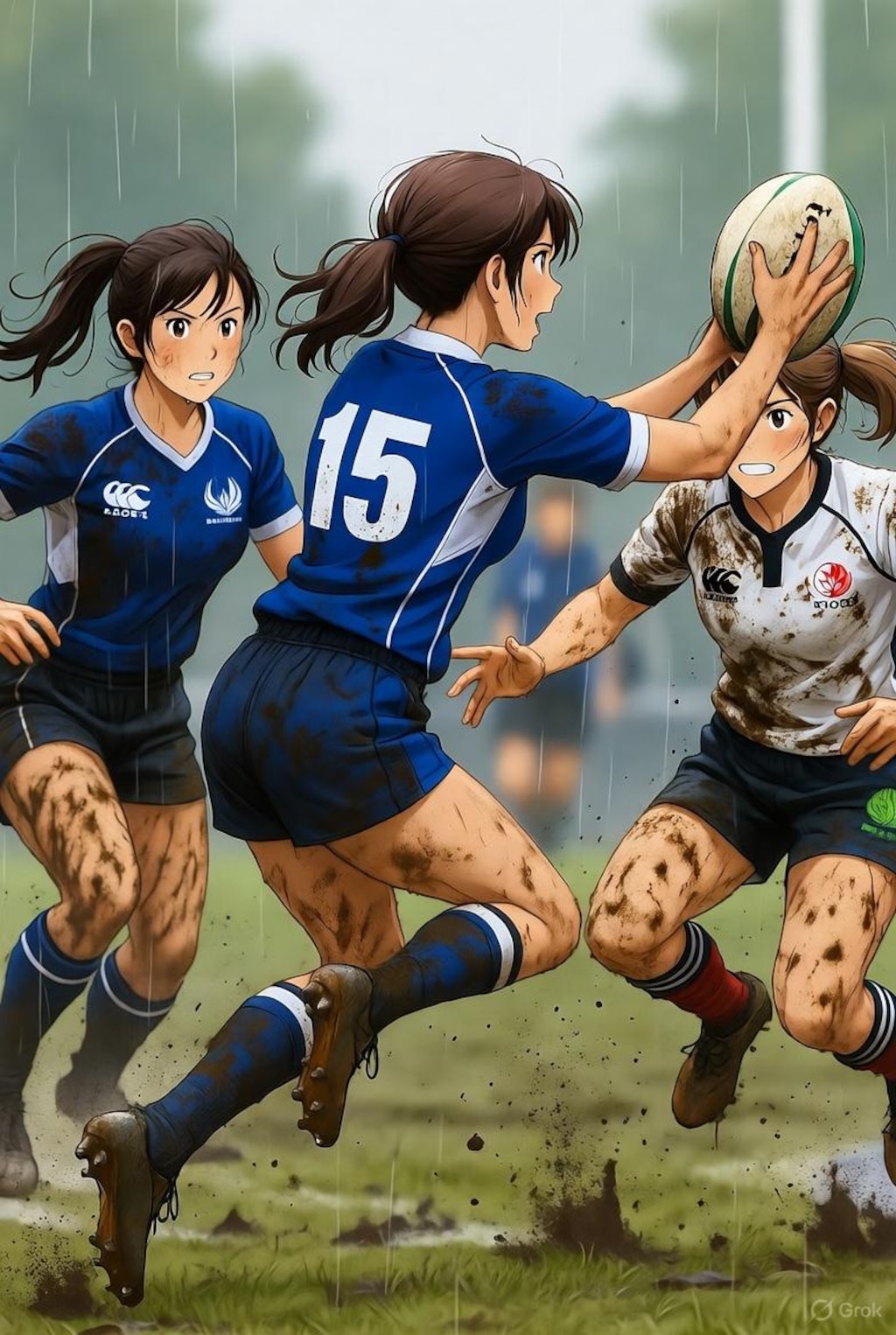 🏉泥まみれの女子ラグビー 156
