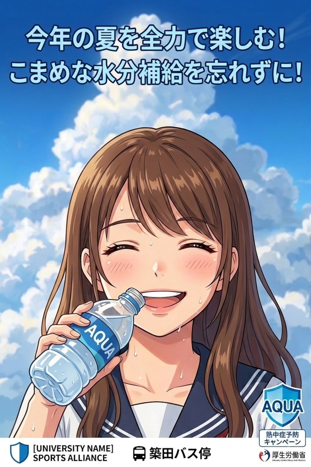 皆さん、今日もしっかり水分補給してね！28