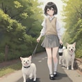 犬のお散歩 3枚目