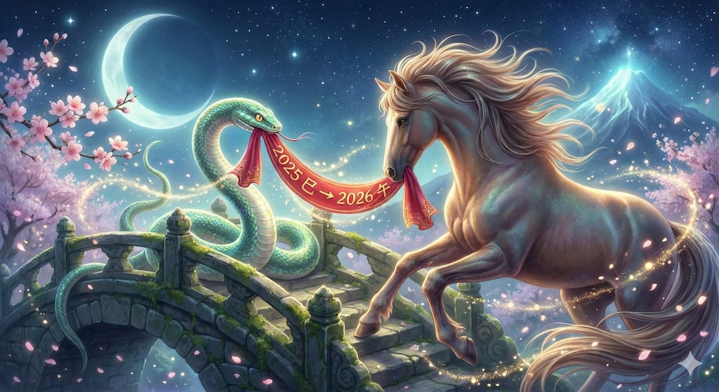 🐍もうすぐ２０２６年ですね🐴