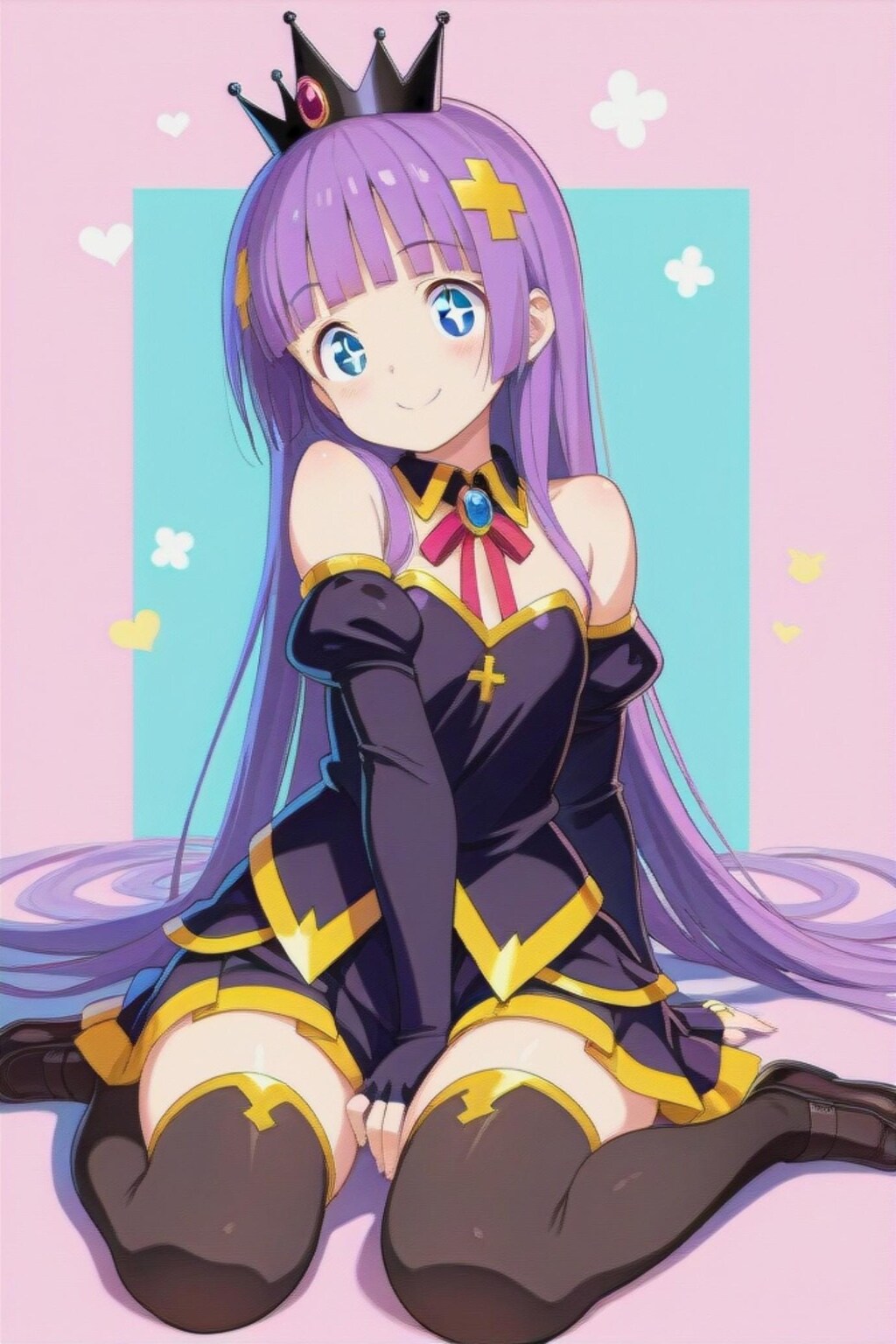 プリンセスの紫髪ちゃん