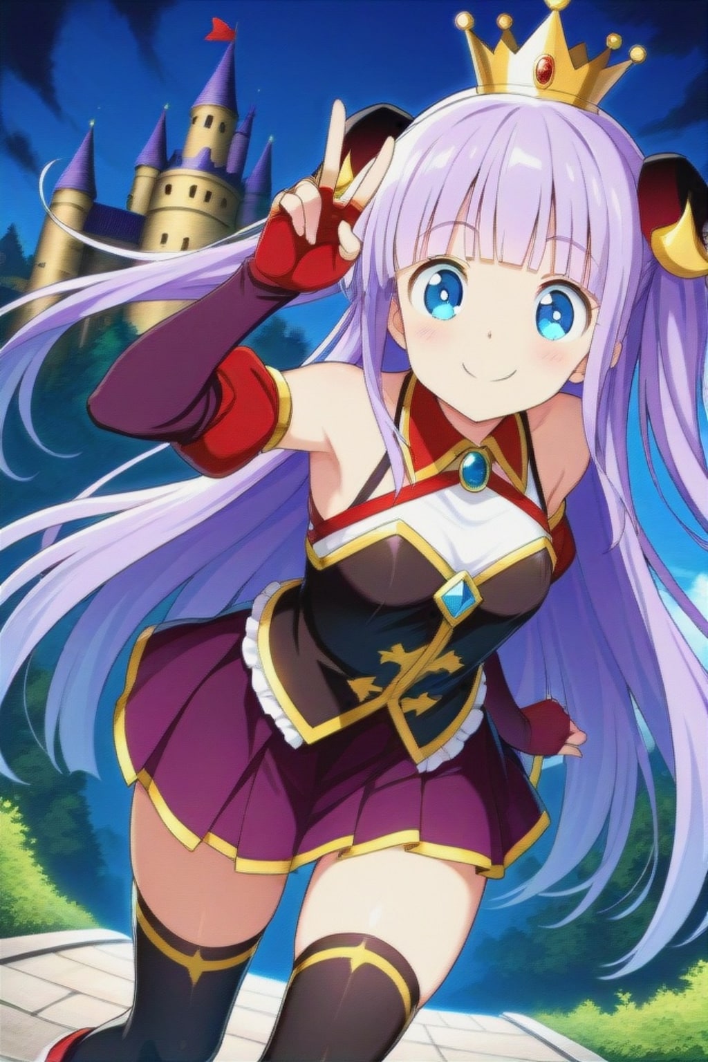 プリンセスの紫髪ちゃん