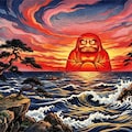 だるま夕日 2枚目