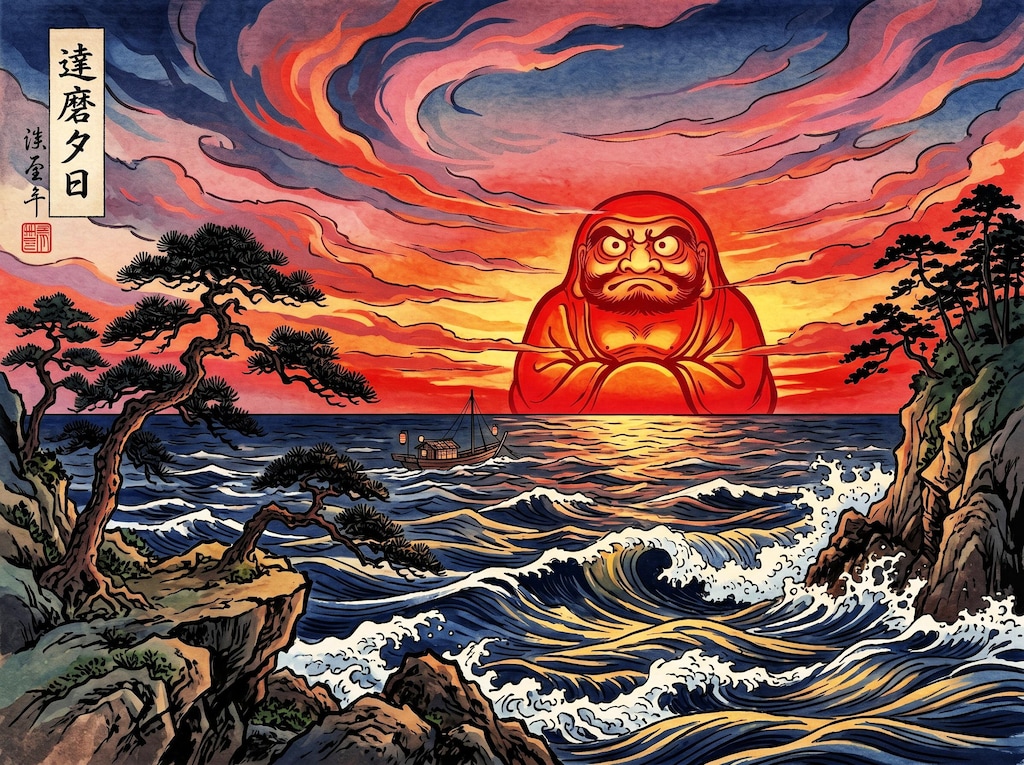だるま夕日