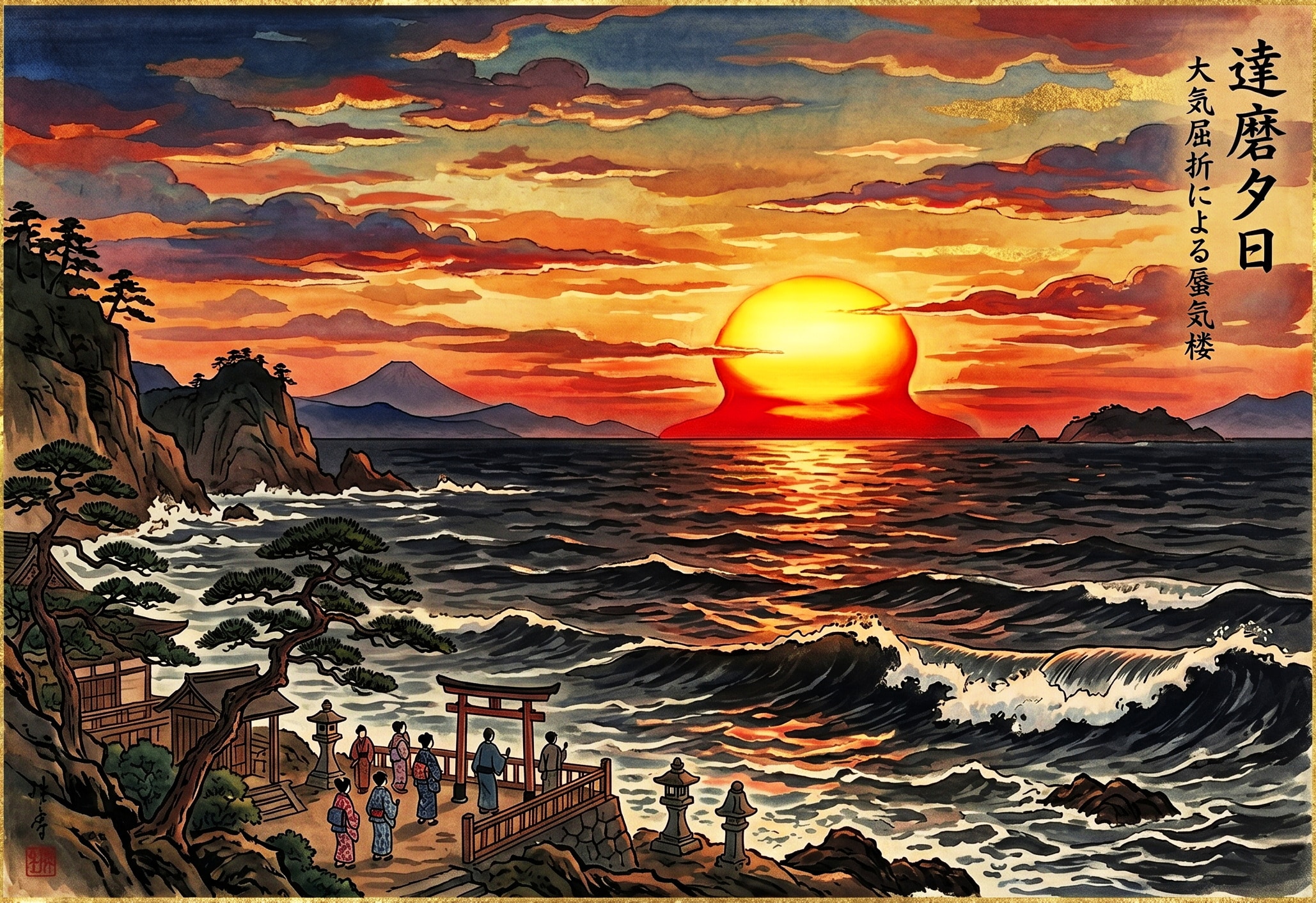 だるま夕日