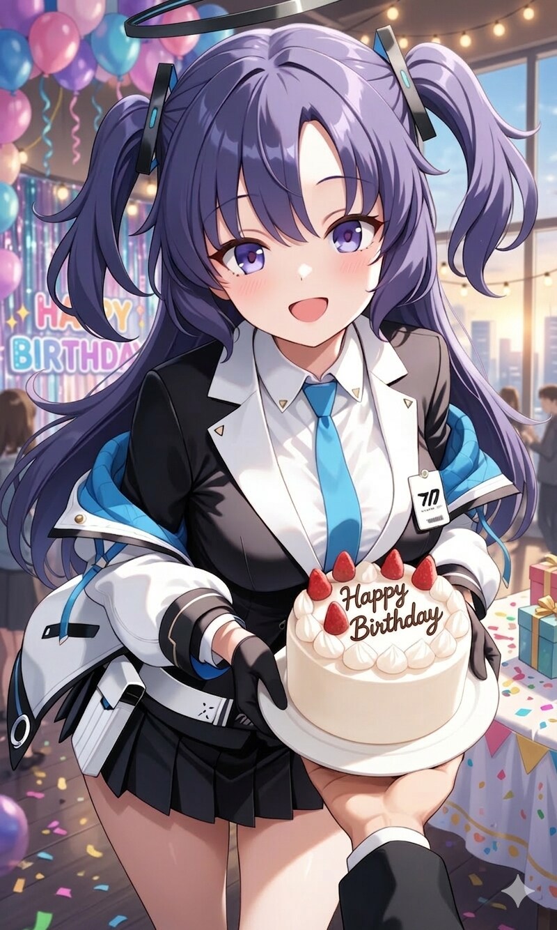 ユウカお誕生日おめでとう！ | の人気AIイラスト・グラビア