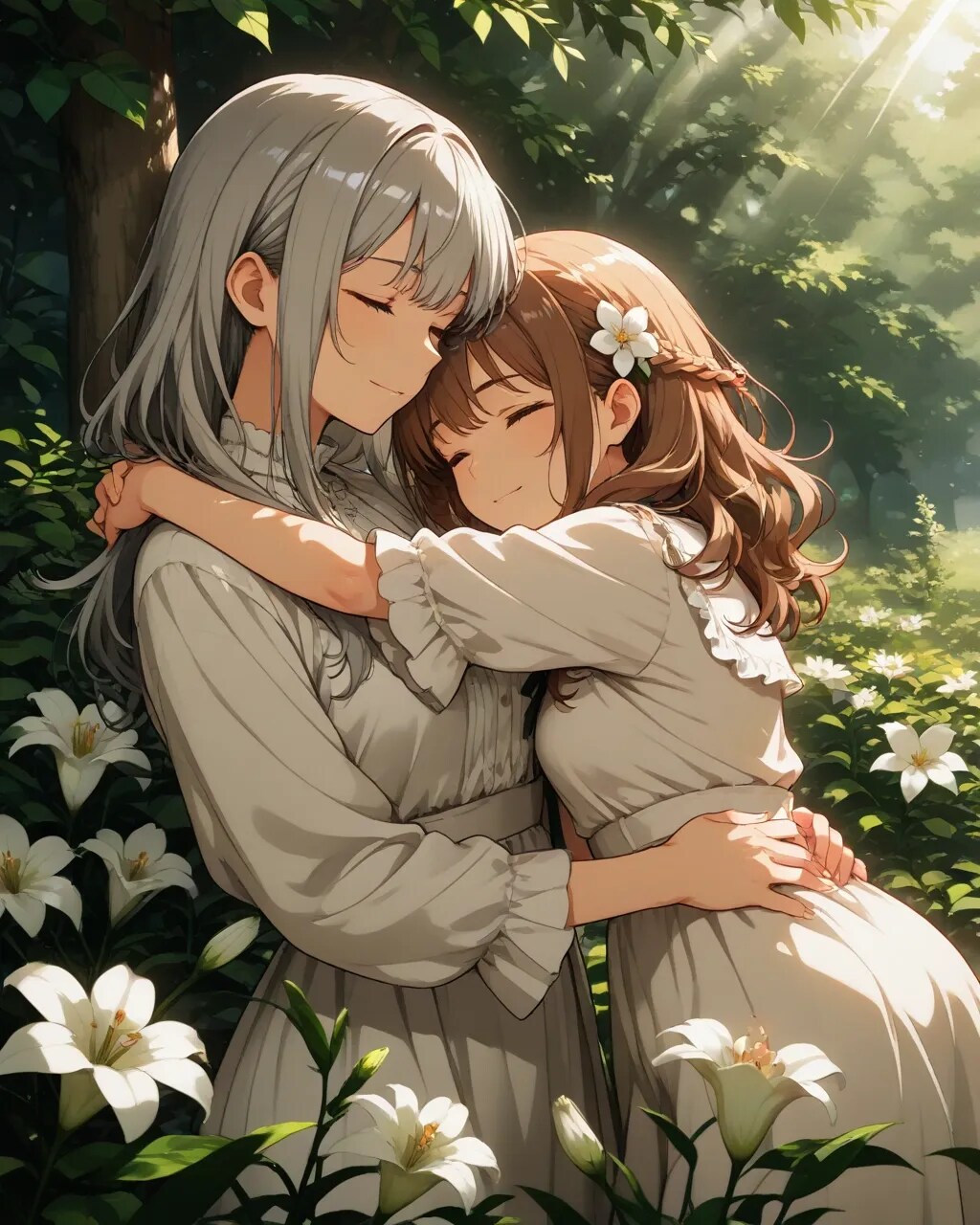 百合のある景色