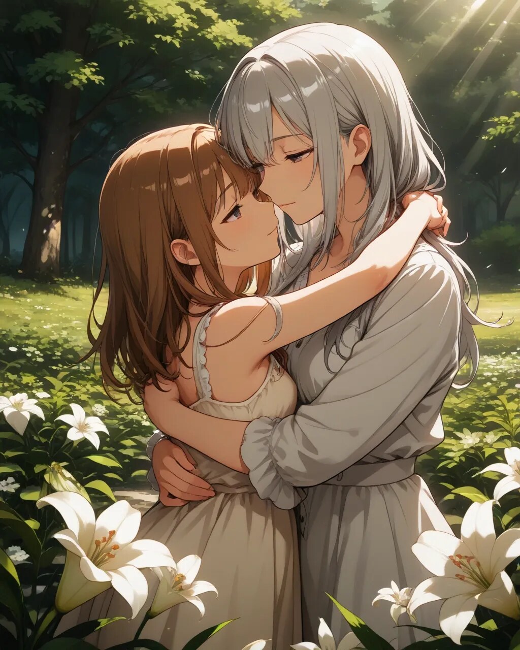 百合のある景色