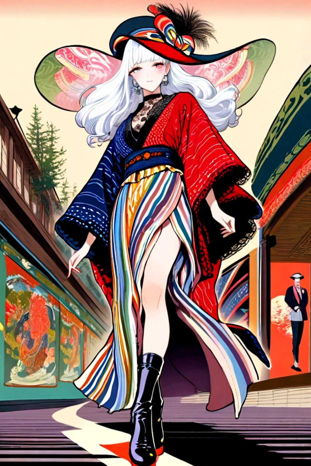 白髪ちゃんのファッションショー