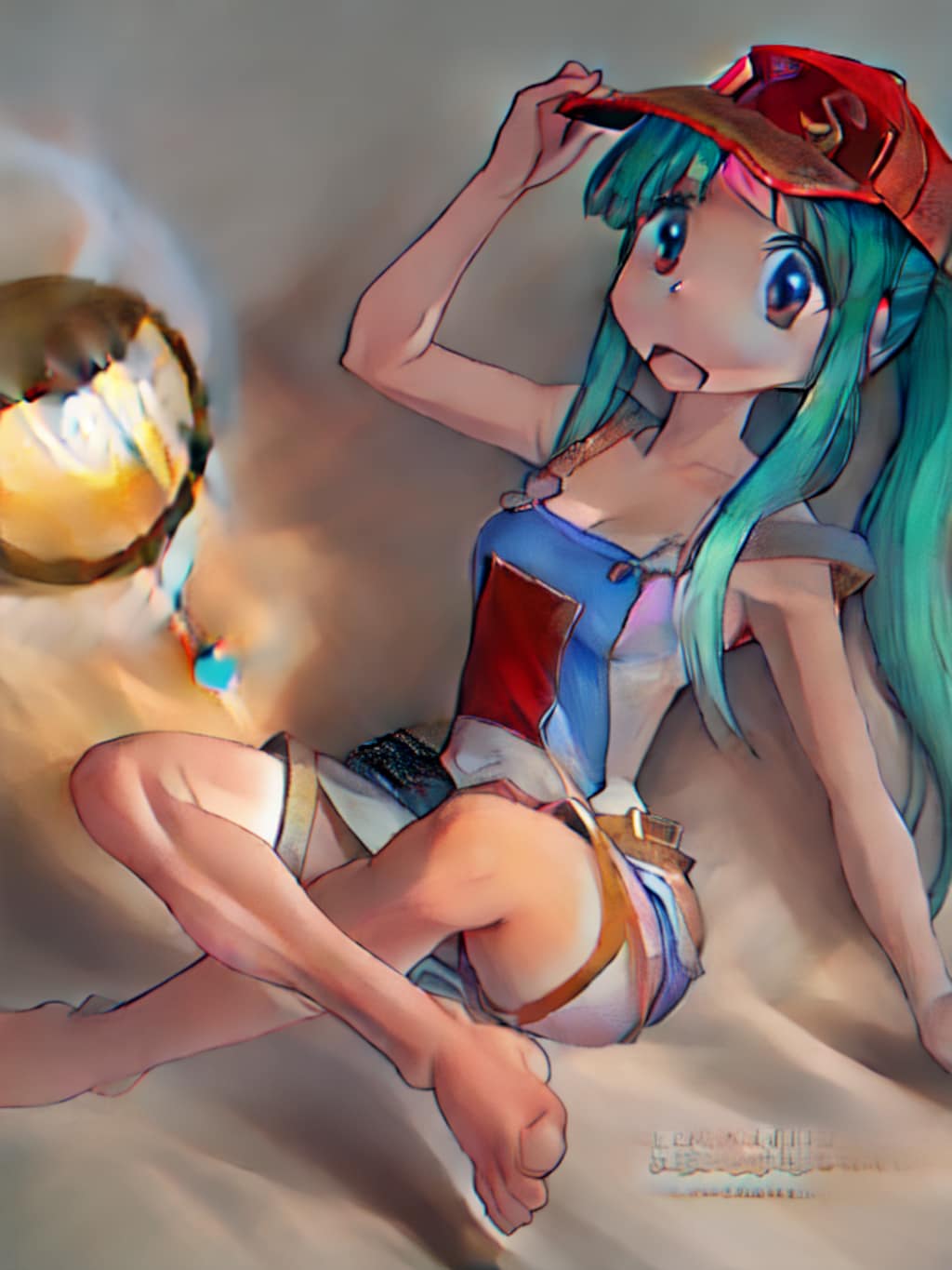 Stable Diffusion。昔の絵に彩色させてみた。