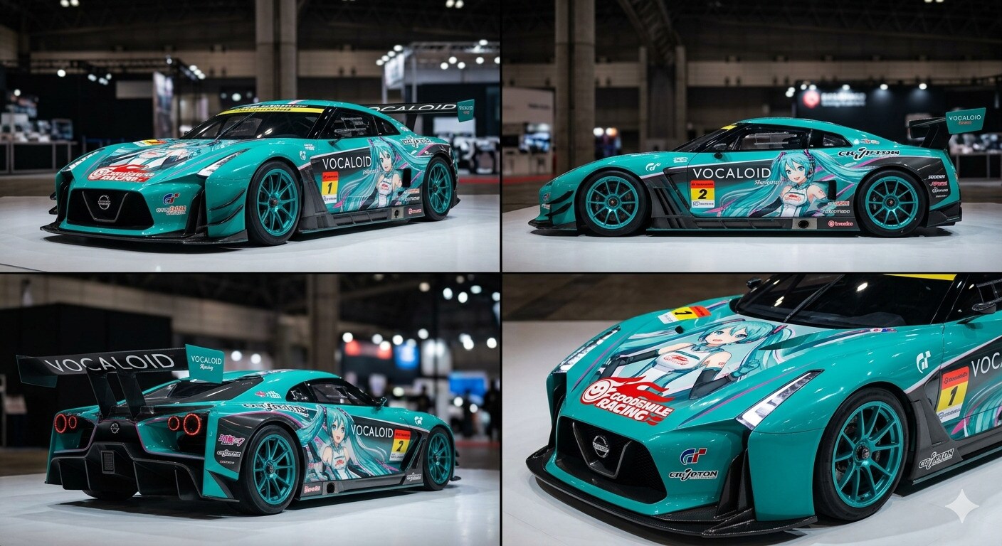 初音ミク日産ビジョングランツーリスモレーシングカー