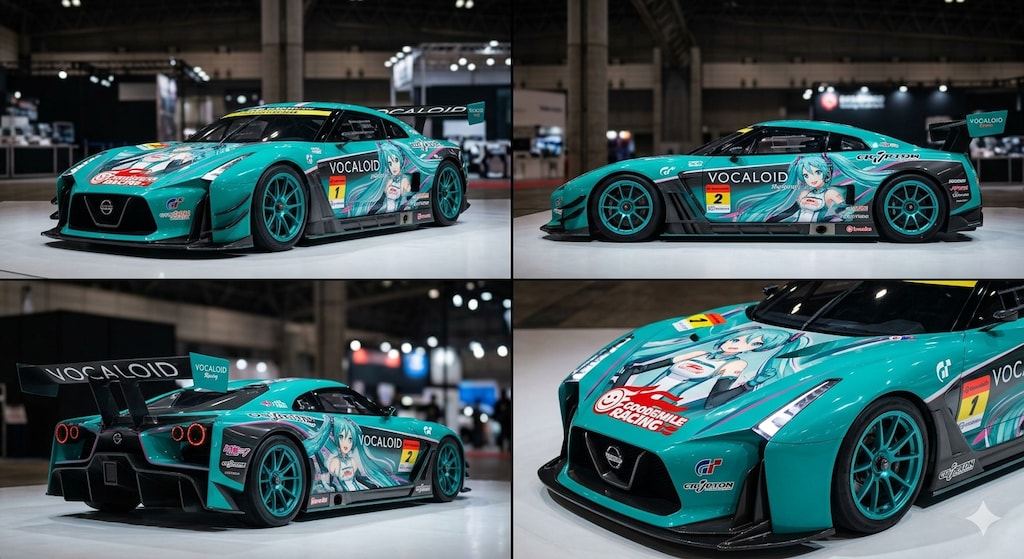 初音ミク日産ビジョングランツーリスモレーシングカー