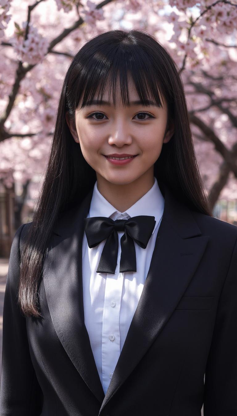 リアルタキシード女子の花見