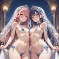 二次会の花嫁とブライズメイド 2枚目